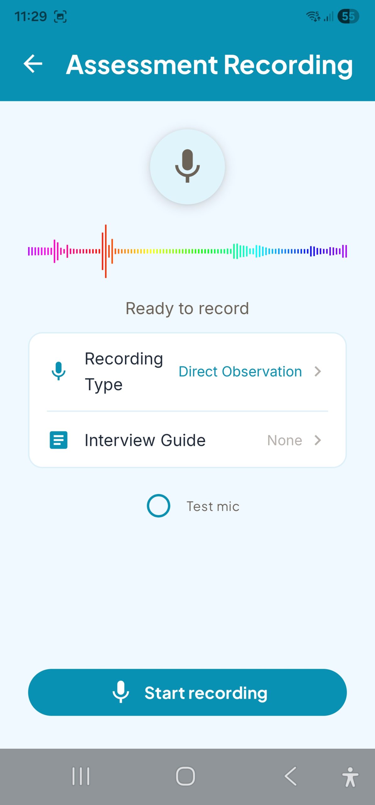 PBSTrack — prepare a Direct Observation recording session