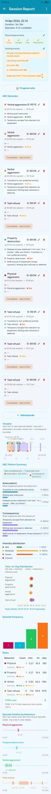 PBSTrack — full session report
