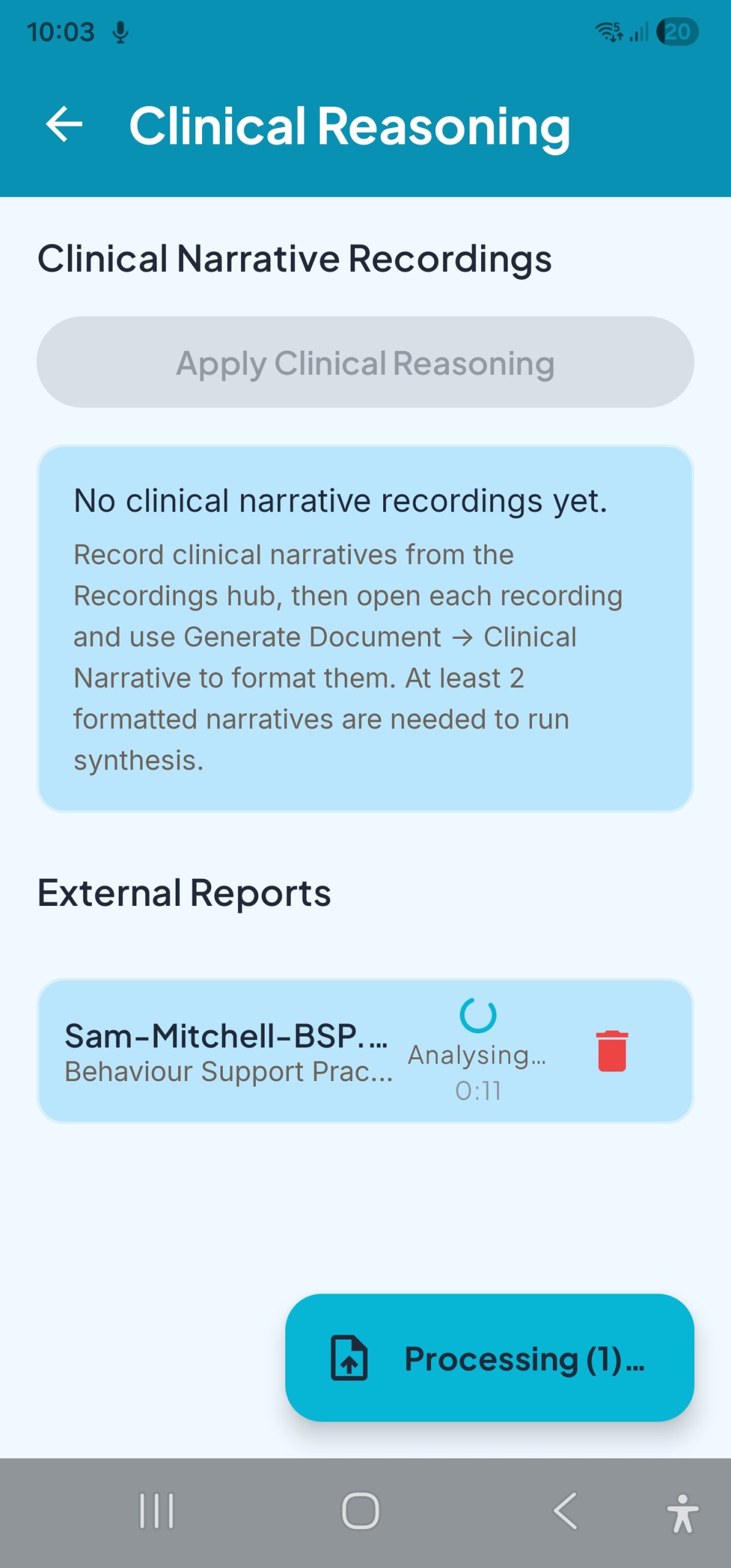PBSTrack &mdash; clinical reasoning hub with FERB, MO pathway, and phase-change analysis